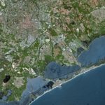 Vue satellite de Montpellier